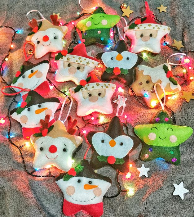 Ornamente brad din fetru