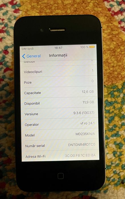 Iphone 4s 16 gb neverlocked