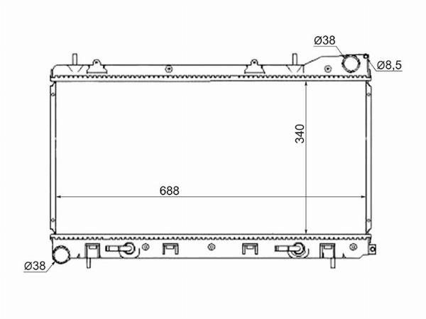 Радиатор  Subaru Forester