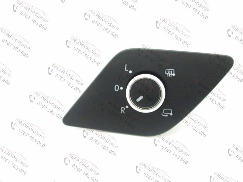 Buton oglinda cu reglaj si pliere electrica Crom pt VW Jetta