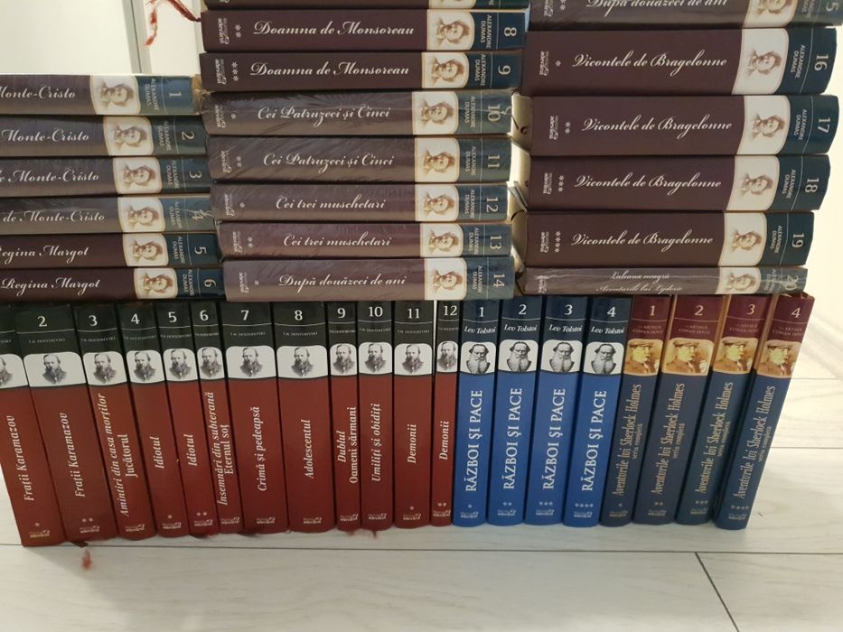 Set Dostoievski,Dumas,Doyle,Tolstoi,Adevărul,Complet,40 vol