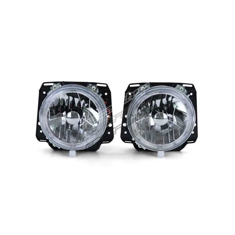 Фарове Голф 2 angle eyes Нови Тунинг без кръстачка кристални VW Golf