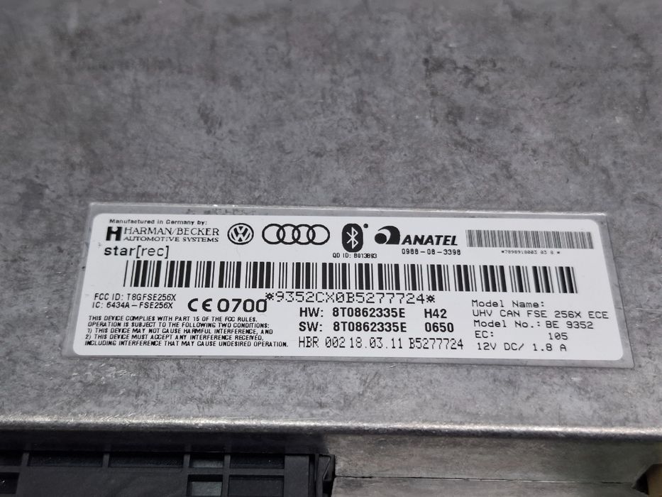 Modul bluetooth AUDI A4 IV Avant 8K5, B8 2007 - 20152.0 TDI CAGA, CJCA