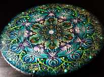 Mandala in puncte pictata manual