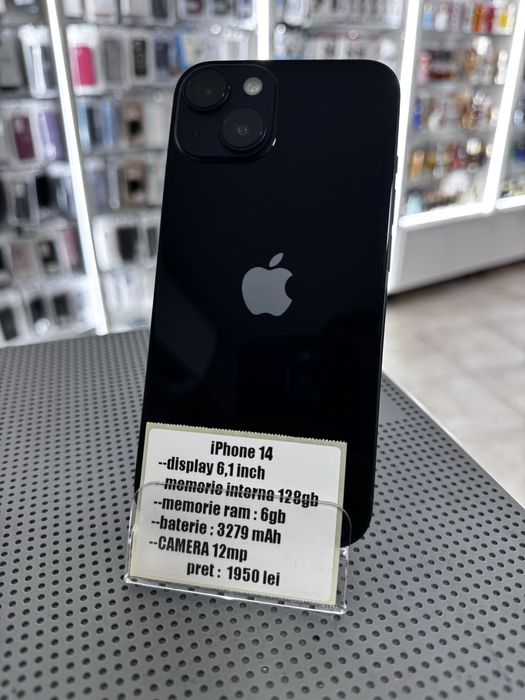 iPhone 14 128gb cu garantie si baterie 100%