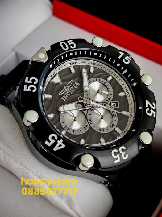 INVICTA Velmore Black 54 mm, Инвикта нов ръчен часовник