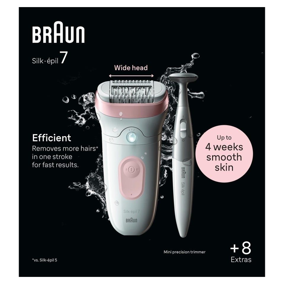 Нов Комплект Епилатор  Braun Silk-épil Series 7, 7-210