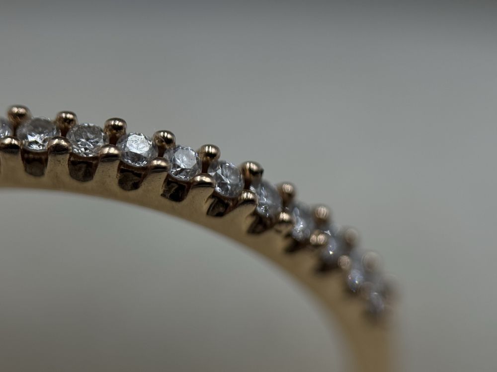 Inel Semi Eternity Aur 18 k Cu Diamante