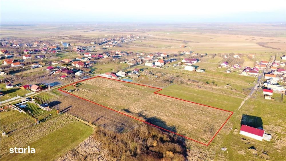 Teren intravilan parcelabil - 12.130 mp | Vedere padure | Dublu front