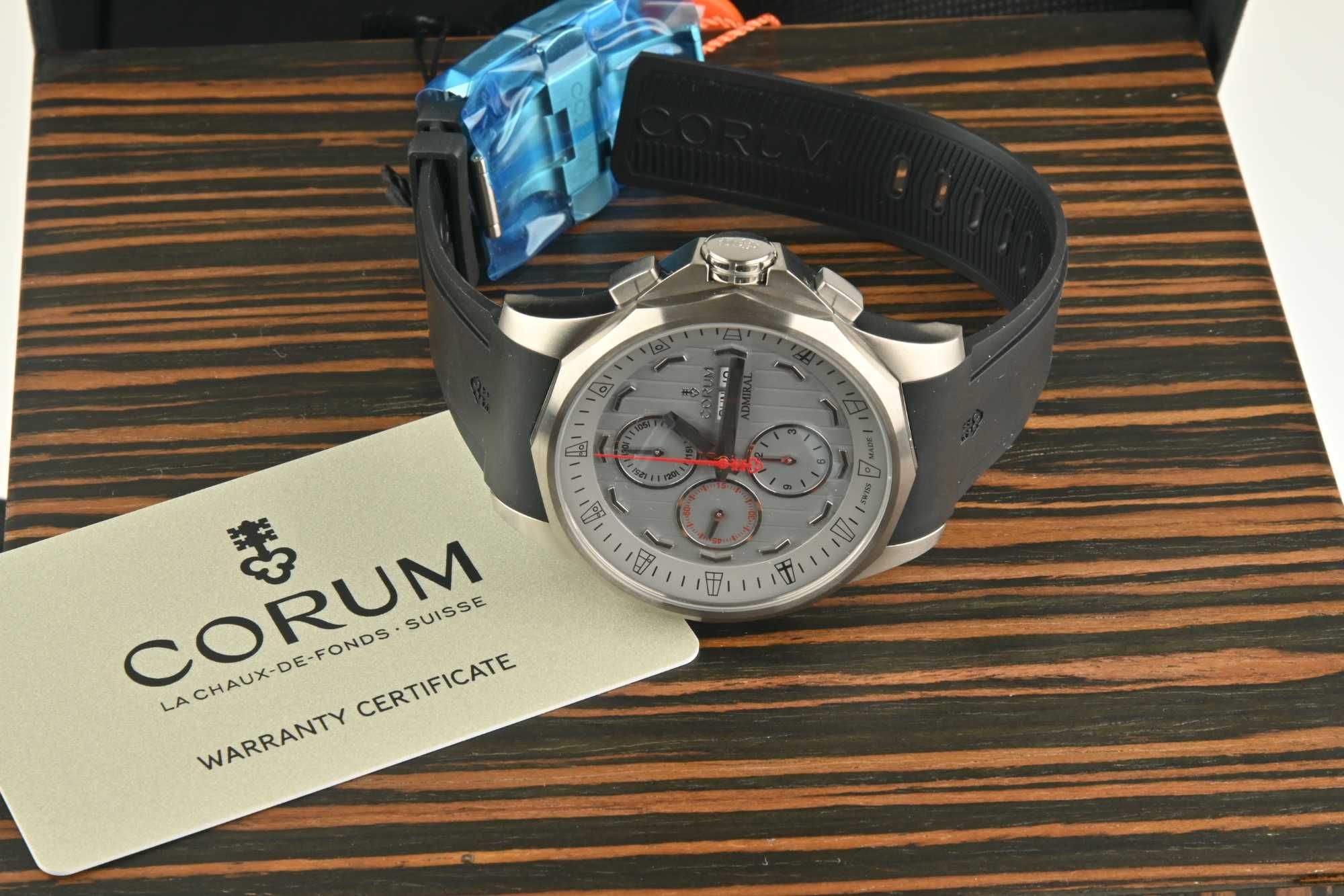 НОВ CORUM Admirals Cup Legend Titanium Chronograph Automatic 47мм