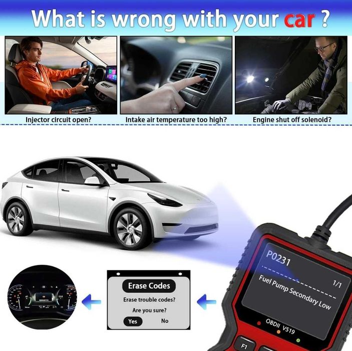 Scaner OBD2 V519 ecran color ptr. diagnosticarea defecțiunilor mașini