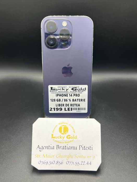 Iphone 14 pro 128 gb 86% baterie cod 22621