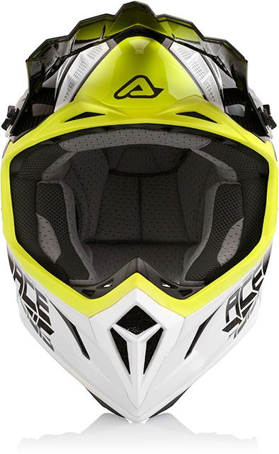 Каска Acerbis Steel Carbon WHITE/YELLOW