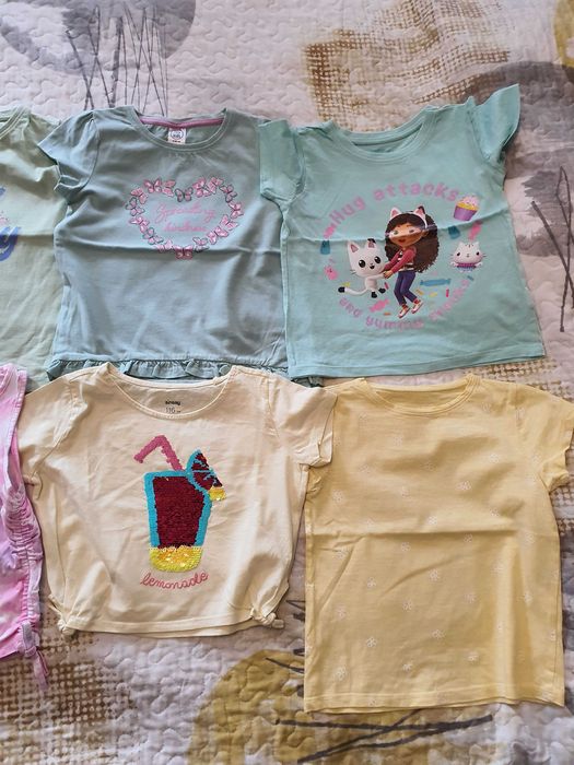 Летни и пролетни дрешки за момиченце размер 110- 116, без забележки