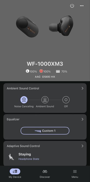 Sony WF-1000XM3 Bluetooth Слушалки с нови батерии