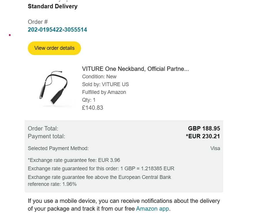 VITURE One Neckband  - Game and Stream 128 GB Storage