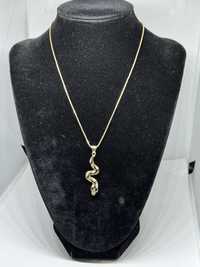златен дамски синджир с висулка змия 5.57гр 14к 585