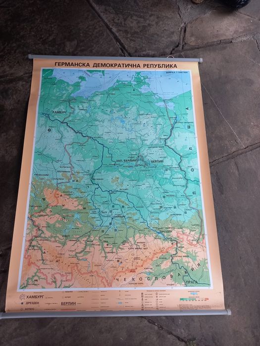 Карта Германска демократична република