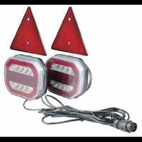 Set stop cu instalatie 7.5 m cu triunghi 55 led-uri