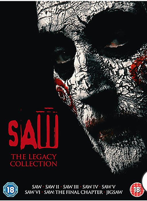 Filme Horror SAW DVD BoxSet 1-8 The Legacy Collection Original