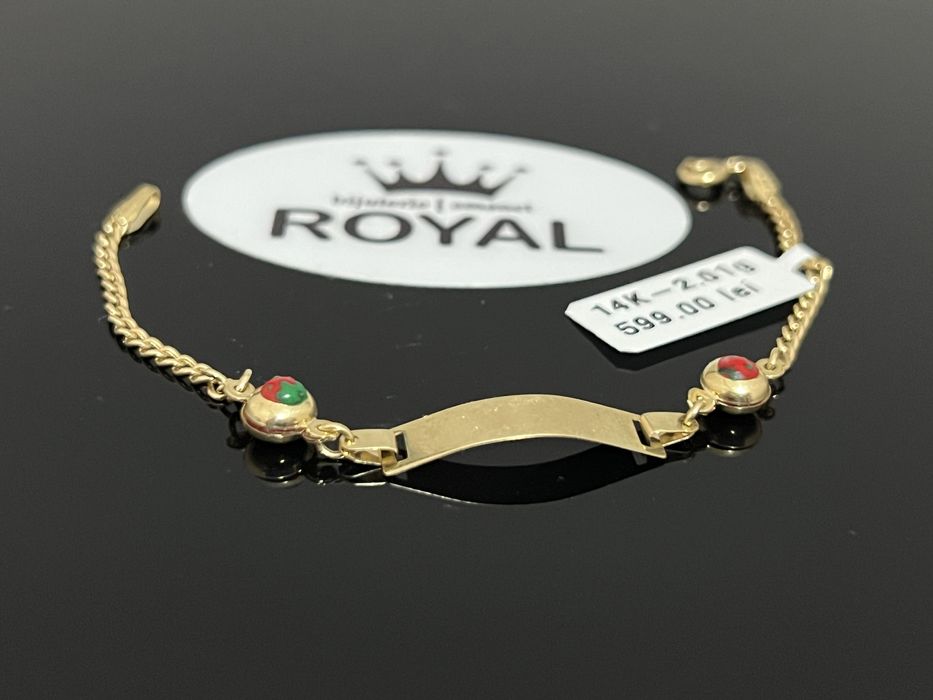 Bijuteria Royal CB : Bratara copil aur 14k 2,01 gr
