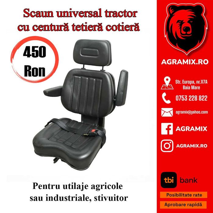 Scaune reglaj triplu pentru tractoare UTB U445, UTB U 650 noi Agramix