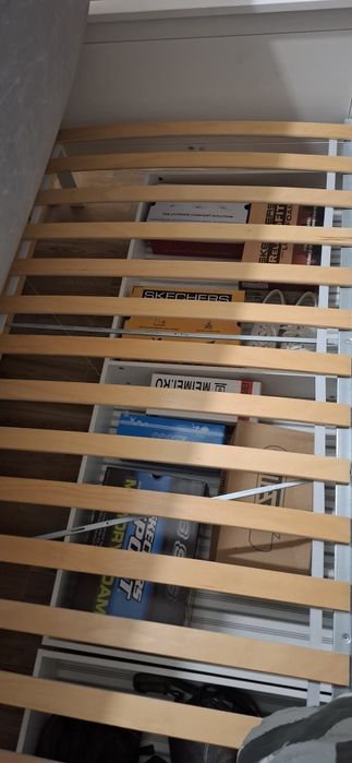 HEMNES 2 cadre pat 90x200cm + 2 lăzi pat.