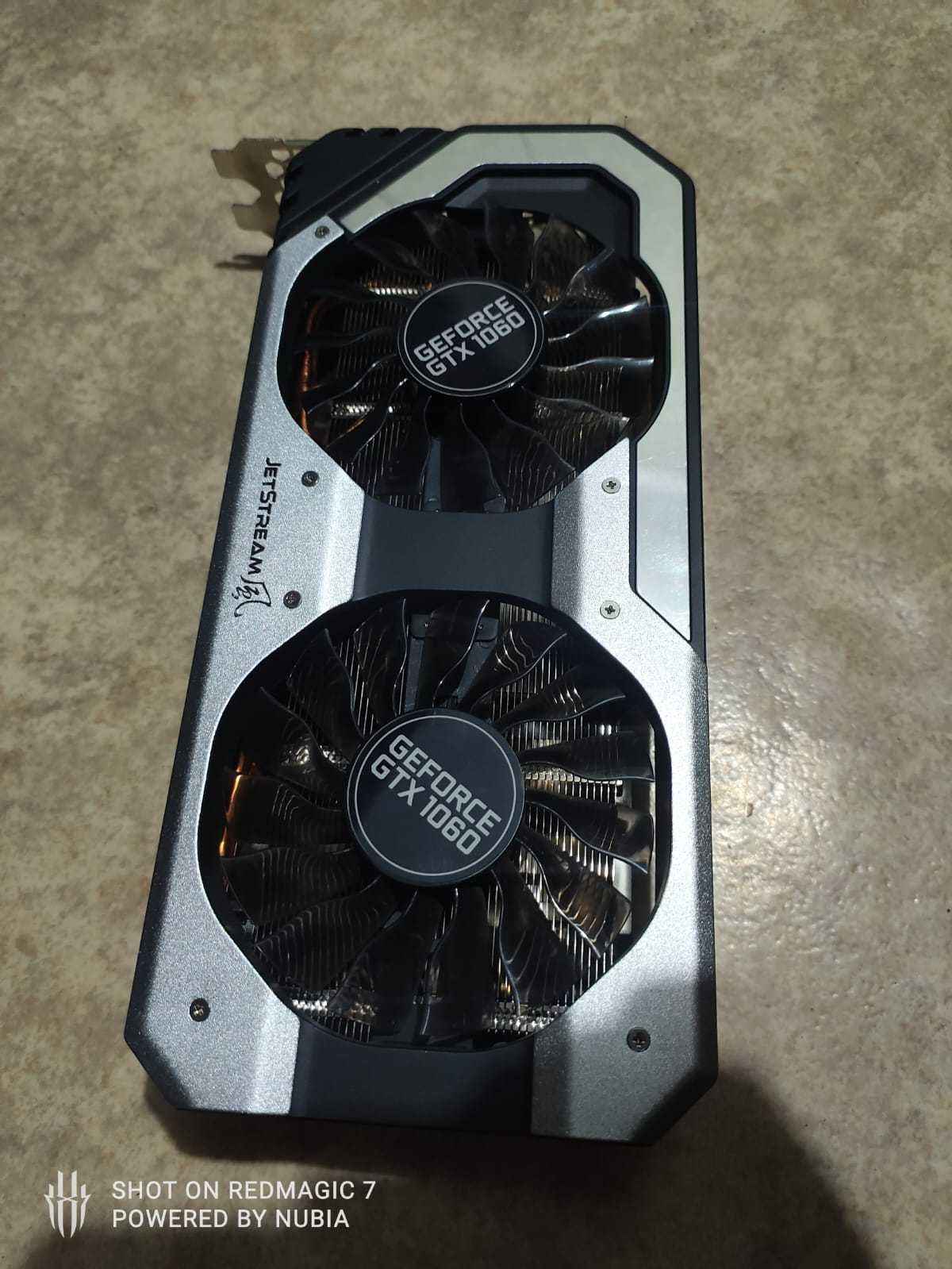 Продам карту Palit GeForce GTX 1060 JETSTREAM 6144MB 192bit