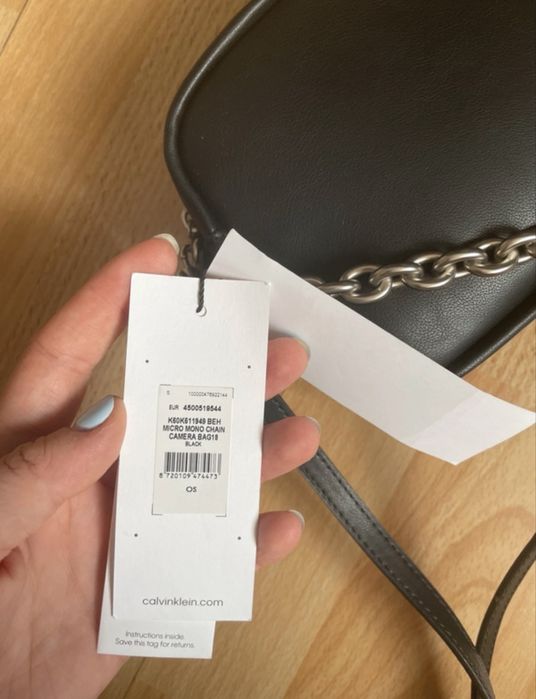 Geantă de umar neagră Calvin Klein Jeans