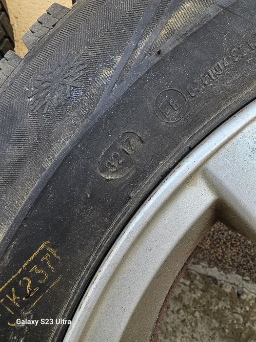 Jante+anvelope iarnă 15 5x100