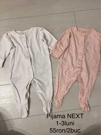 Pijama body 2buc NEXT 62cm