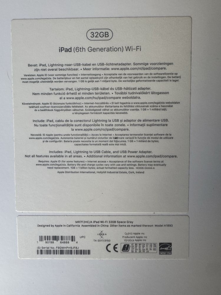 iPad 6th generation