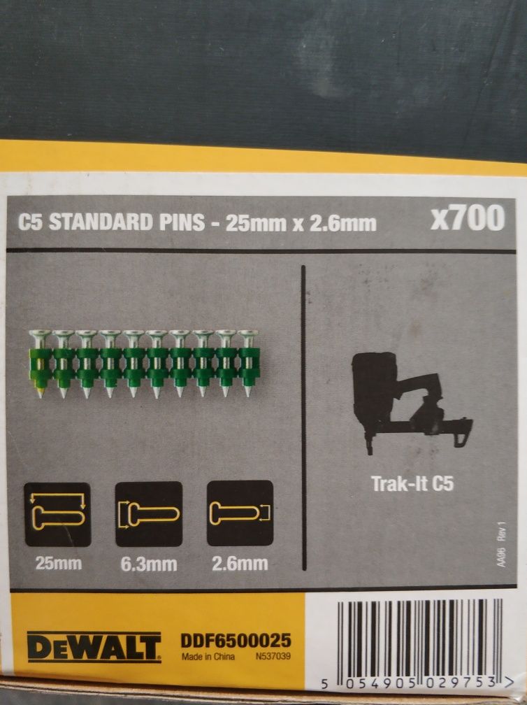 2,6x 22мм, 25, 30 , 27мм   MAX Powers Dewalt C5 Würth Diga Пирони газ