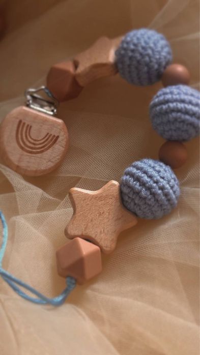 Ръчно изработен плетен комплект за бебе