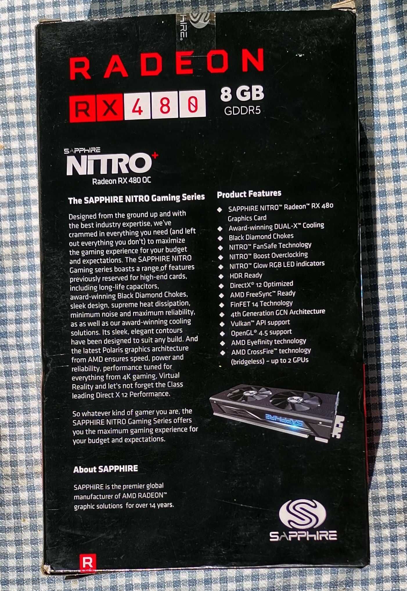 Sapphire Nitro+ Radeon RX480 8GB GDDR5 OC