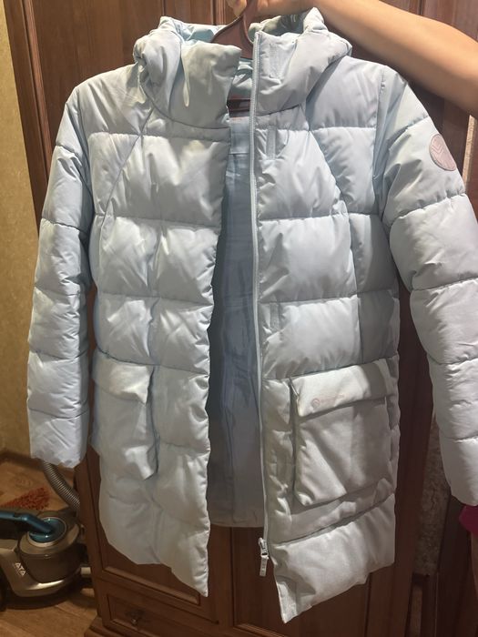 Зимний пуховик на девочку рост 152-158