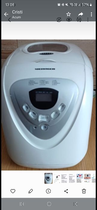 Mașină de pâine și aluat