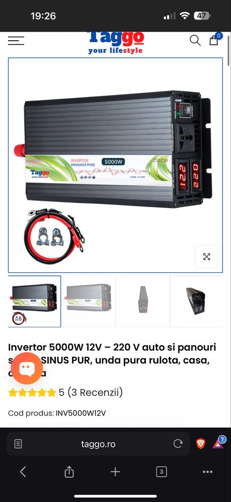 Invertor sinusoida pura 5000w
