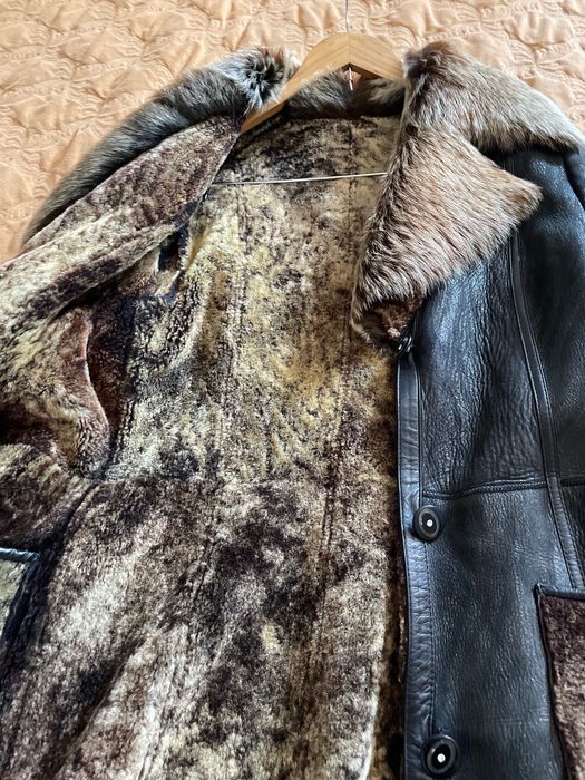 Кожанная дубленка