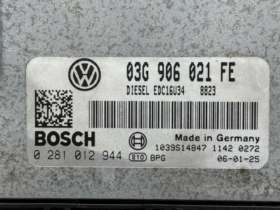 ECU Calculator motor VW 1.9tdi 03G906021FE 0281012944 EDC16U34-3.42