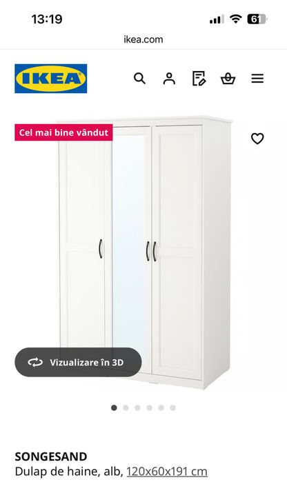 Dulap de haine IKEA Songesand