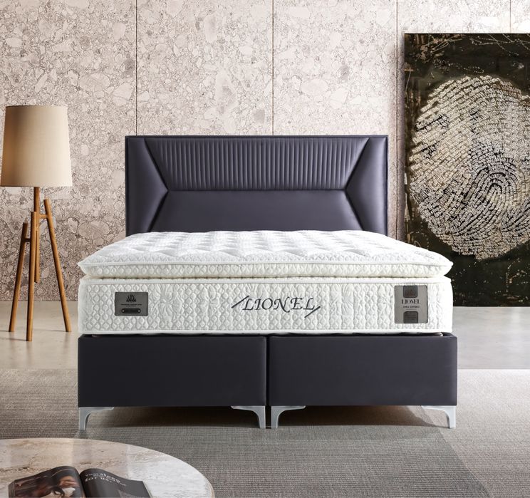 Тапицирано легло Lionel Сив Диамант