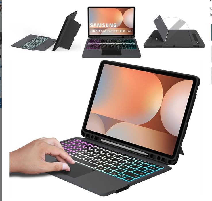 Samsung Tab s9 Plus bej 512gb +husa cu tastatura premium ,NOUA