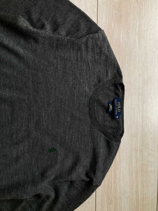 POLO By Ralph Lauren Merino Wool мъжки елегантен пуловер М Slim Fit