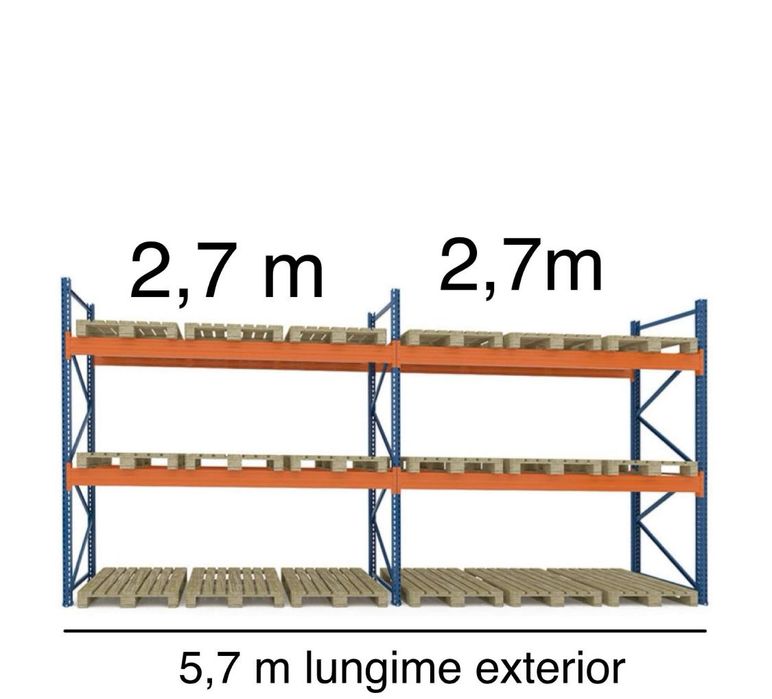 Rafturi metalice depozitare Euro paleti