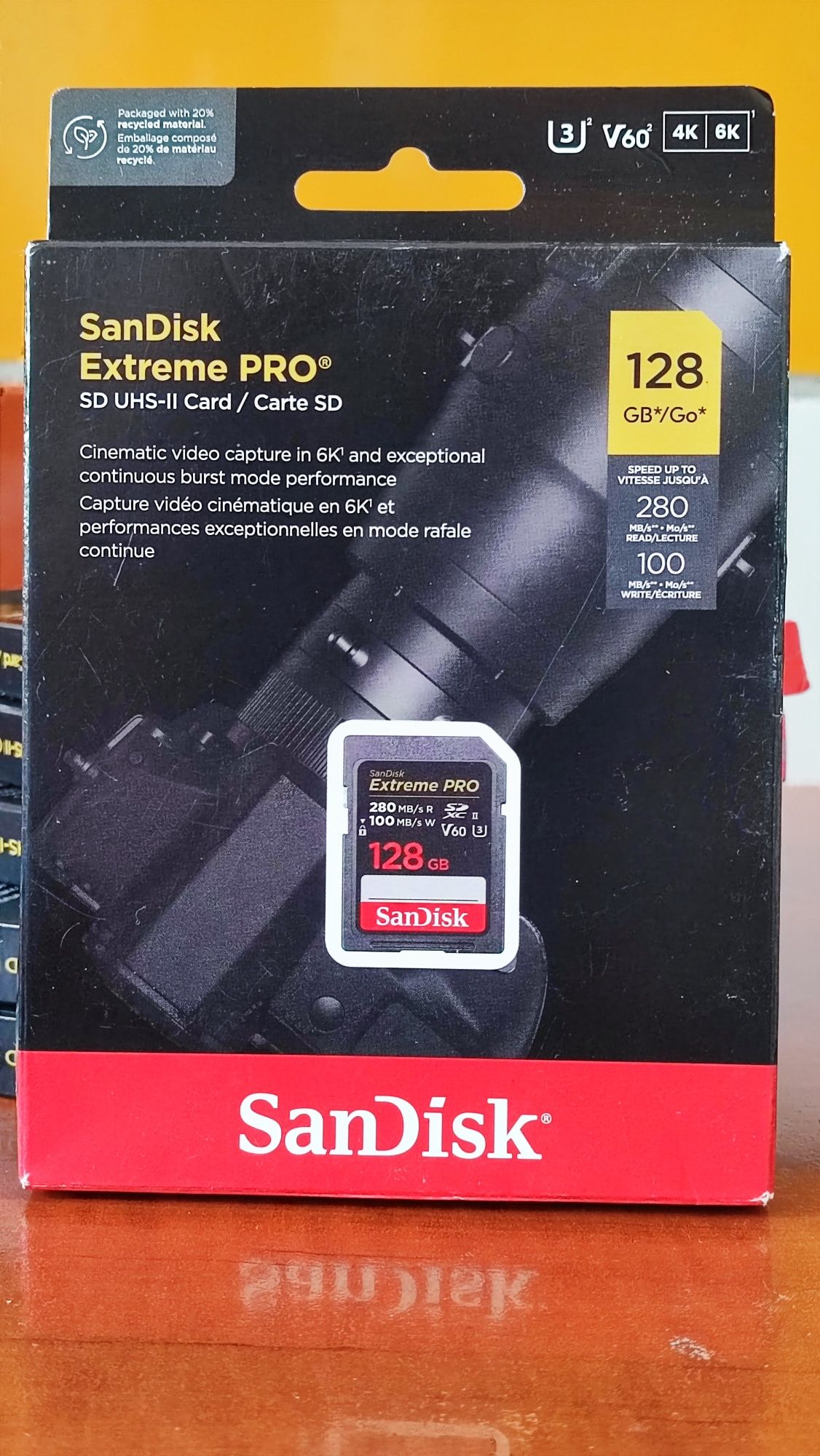 Card sdxc uhs ii SanDisk Extreme Pro 128gb V60
