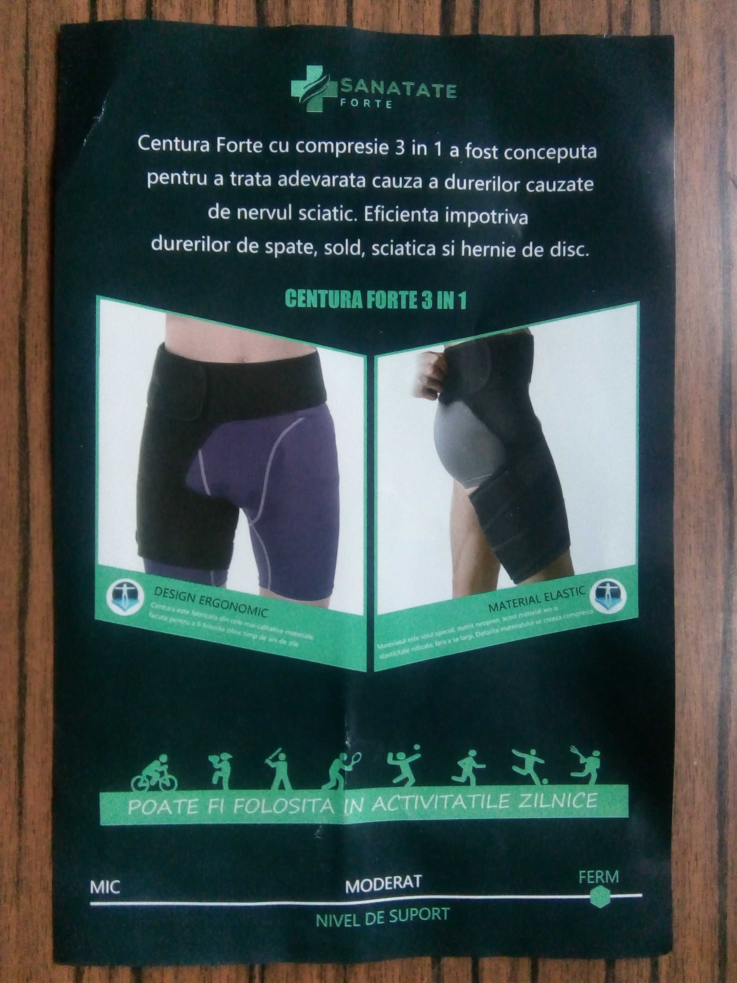 Centură cu compresie 3 în 1, nouă.