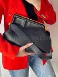 Geanta Piele Naturala tip clutch- inchidere metalica in F