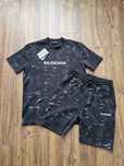 Мъжки екип къси панталони и тениска BALENCIAGA размер S M L XL 2XL 
На