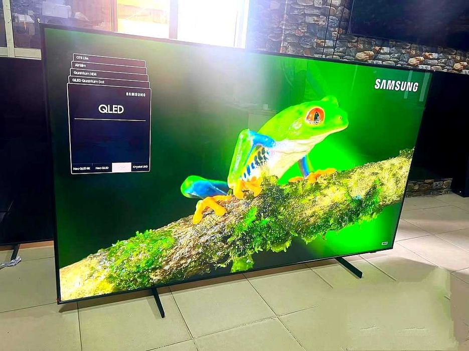 Огромный 85 дюймов QLED TV с Samsung с гарантией